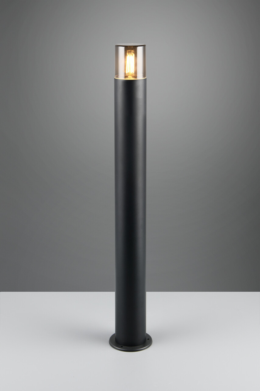 Lampadar de exterior Hoosic, TRIO, 12x80 cm, 28W, 1x E27, aluminiu, negru mat - imagine 3